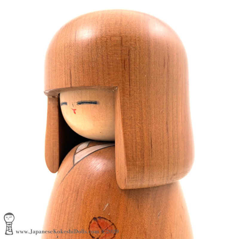 Kokeshi. New-in-Box Creative (sosaku) Kokeshi Doll by Isao Sasaki. Japanese Wooden Doll.