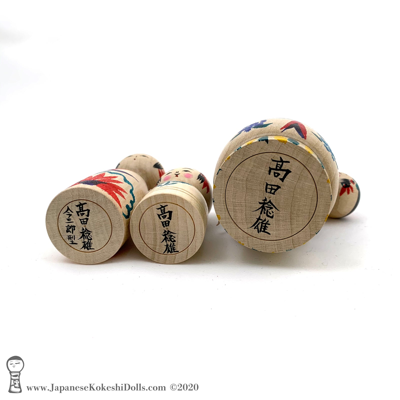 Kokeshi. NEW! Momma Kokeshi with Kids by Toshio Takada