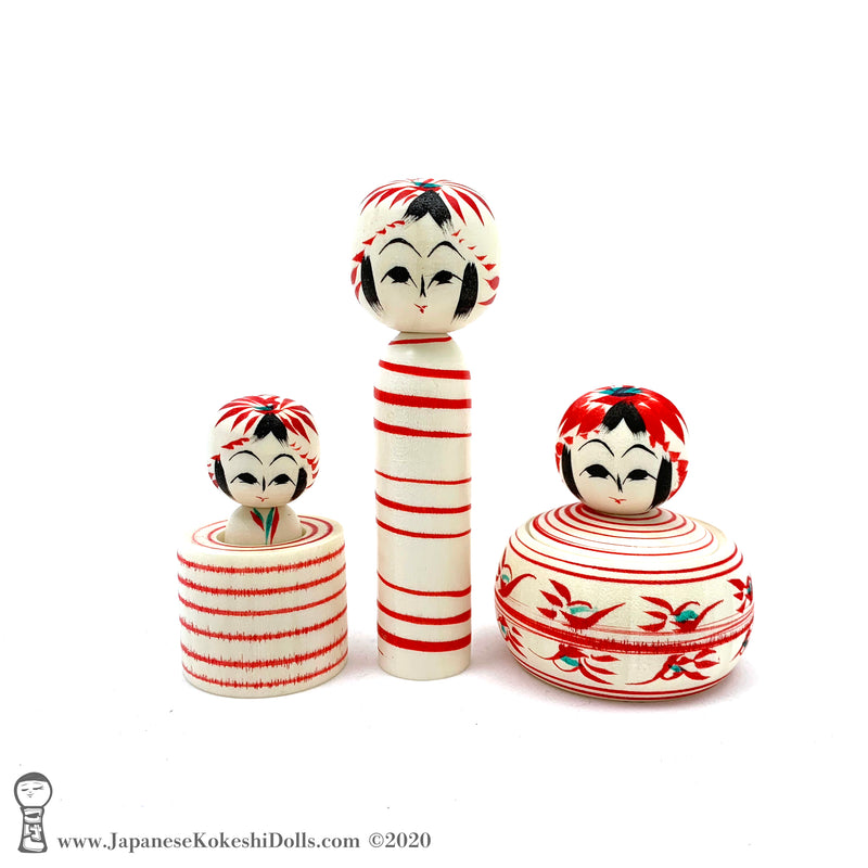 BRAND NEW! Japanese Kokeshi Dolls. Captivating Kokeshi by Tsukasa Wagatsuma.