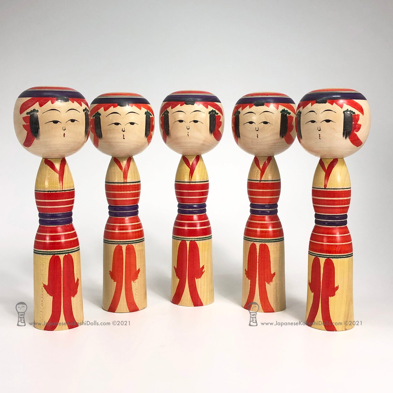 Kokeshi(こけし)- Yumi:Wir feiern eine Party The Party's All Here!! Kokeshi's from Japan. #vintage
