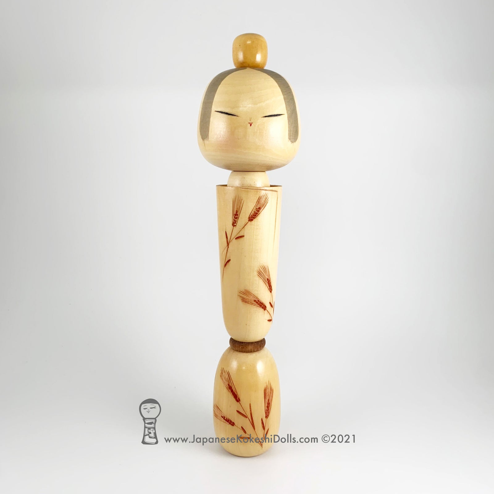 工芸品 Vintage Japanese Kokeshi Doll Signed Vintage Large Wooden Japanese Kokeshi Doll Signed