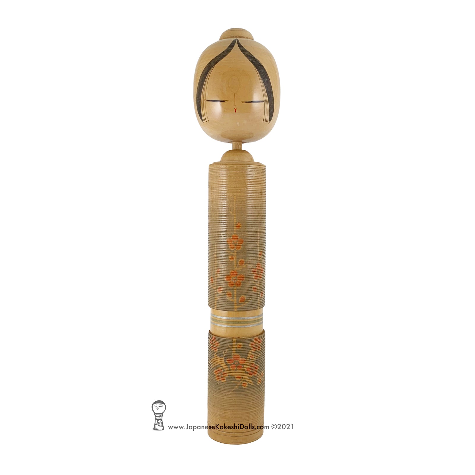 GIANT KOKESHI. Rare Tall Kokeshi by Suigai Sato, Master Kokeshi
